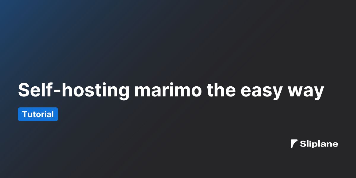 Self-hosting marimo the easy way