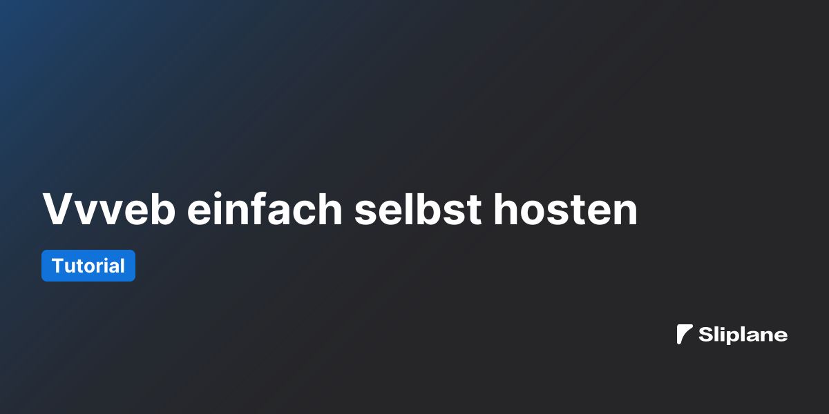 Vvveb einfach selbst hosten
