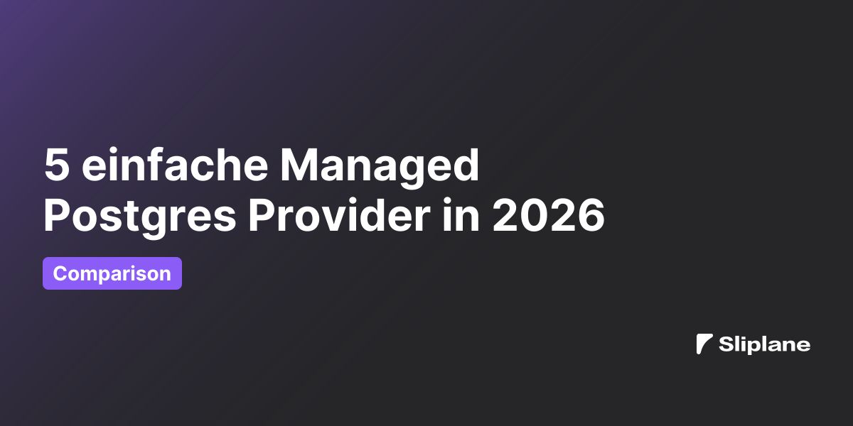 5 einfache Managed Postgres Provider in 2026